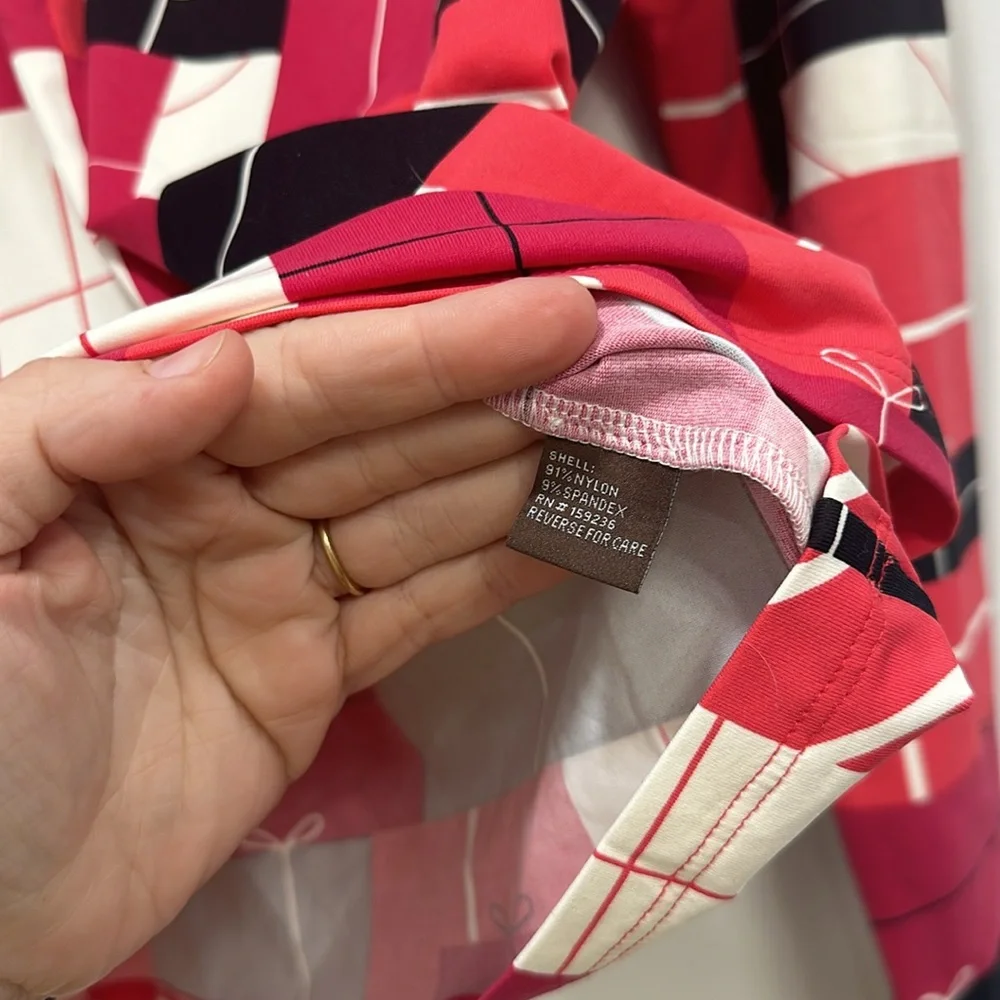 J Mclaughlin Womens Bedford Top‎ Small Pink Catalina Stretch Gift 1/4 Zip NEW
